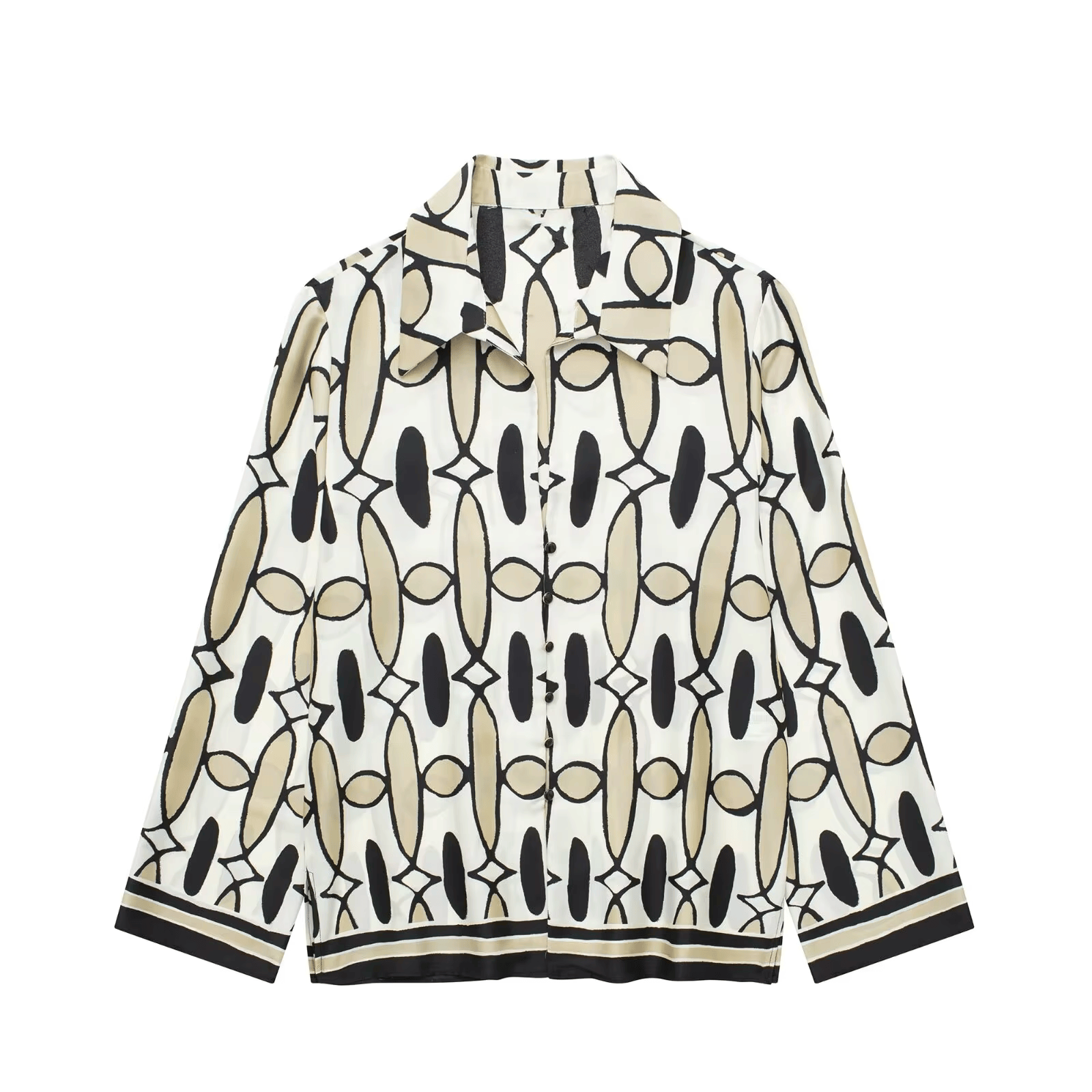 De Paris™ | Ensemble de lin à imprimé géométrique