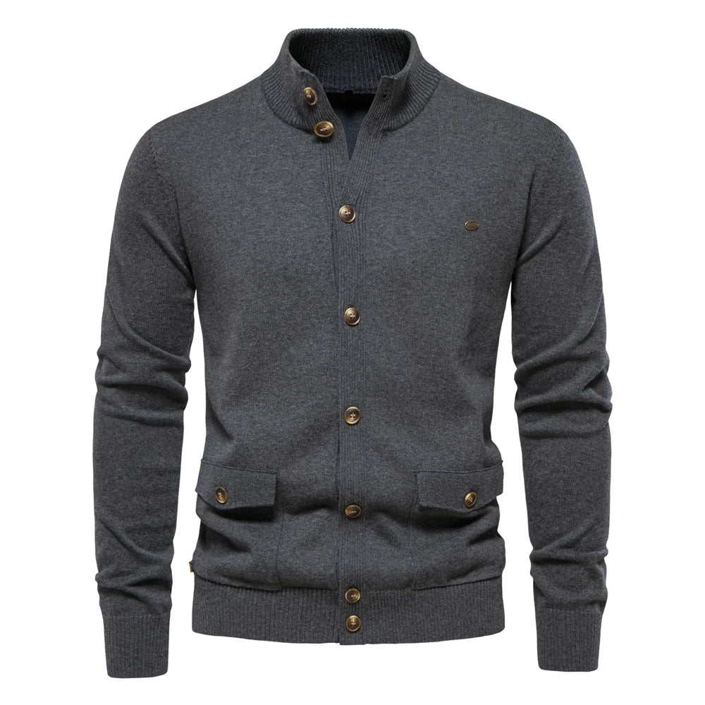 Elvy Paris™ | Cardigan en Maille à Boutons pour Hommes