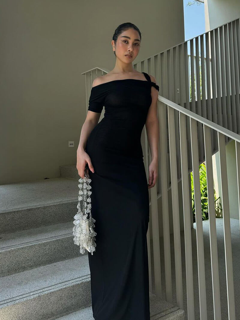 De Paris™ |Robe longue torsadée Kylie