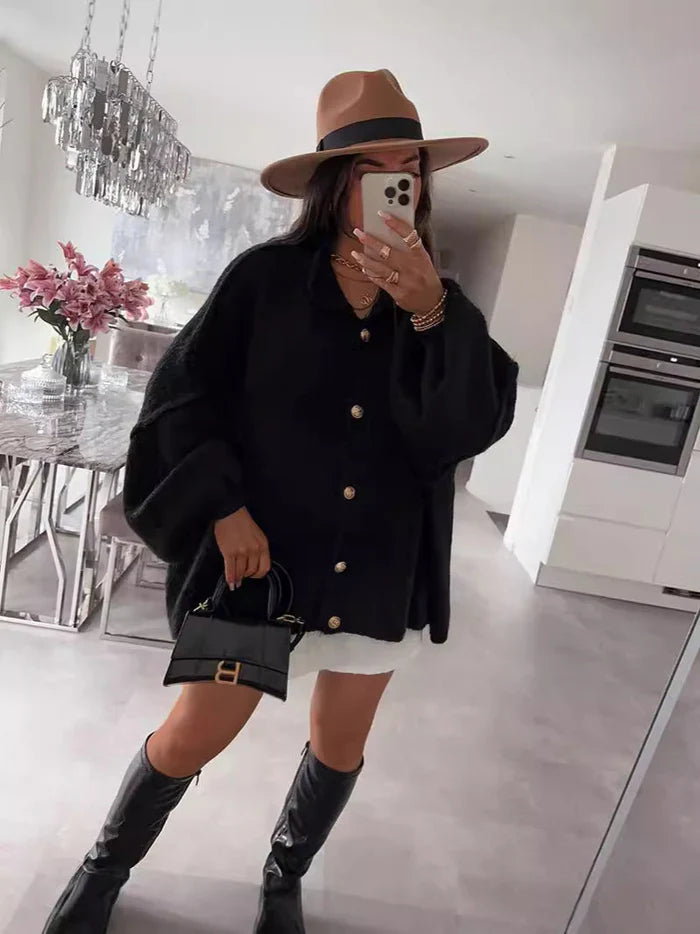 De Paris™ | Cardigan oversize "CozyGlam"