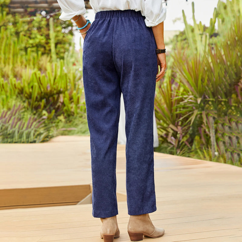 De Paris™| Pantalon Décontracté De Couleur Uni