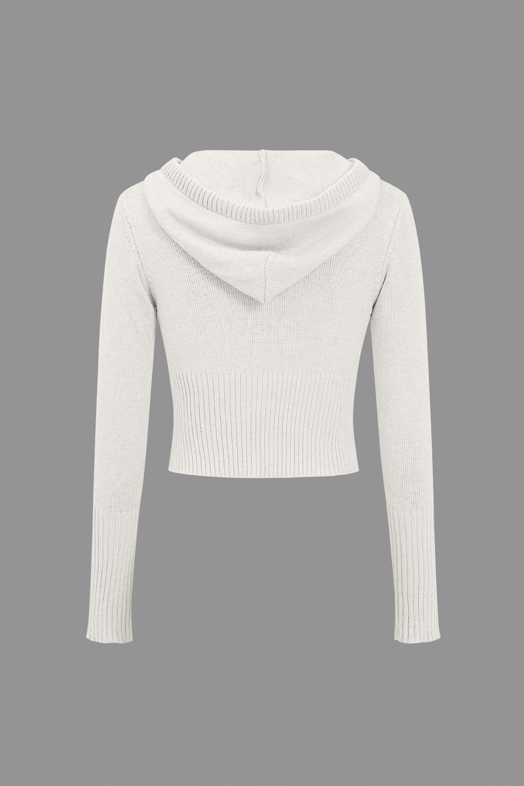 De Paris™ | Ensemble Tricot Uni : Haut à Capuche et Pantalon Asymétrique