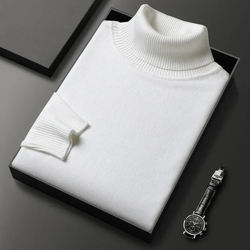 Elvy Paris™ | Pull Col Roulé en Cachemire de Luxe