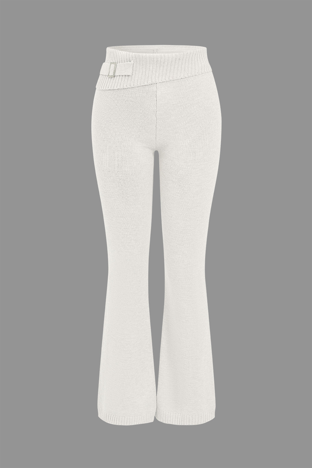 De Paris™ | Ensemble Tricot Uni : Haut à Capuche et Pantalon Asymétrique