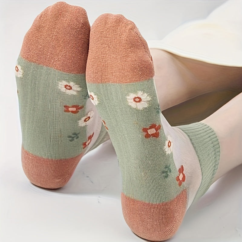 Chaussettes Fleuries Respirantes
