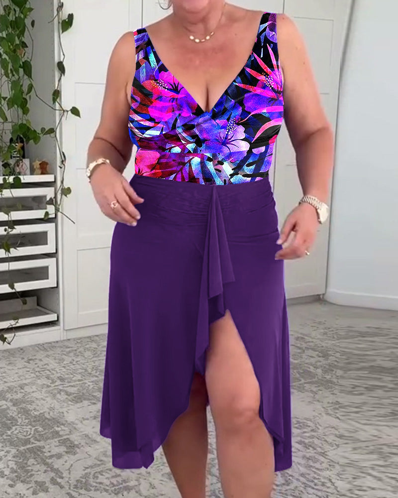 Maillot de bain Imprimé Floral Coloré