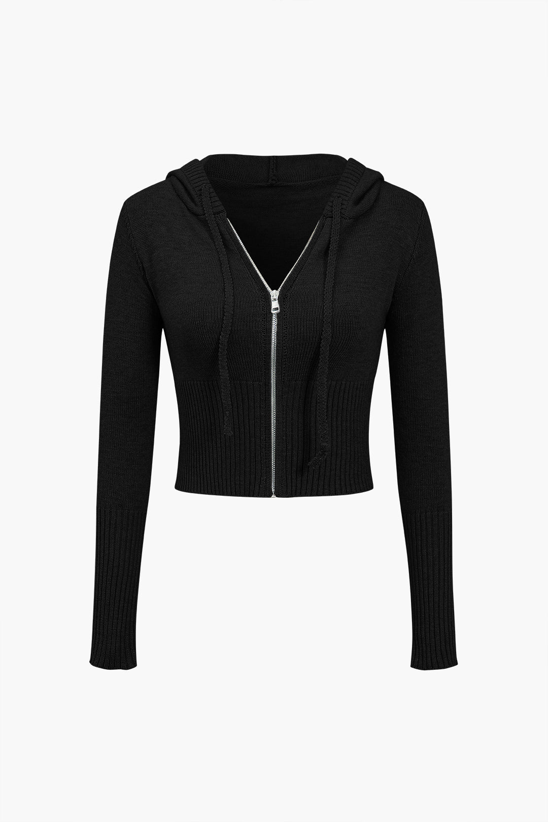De Paris™ | Ensemble Tricot Uni : Haut à Capuche et Pantalon Asymétrique