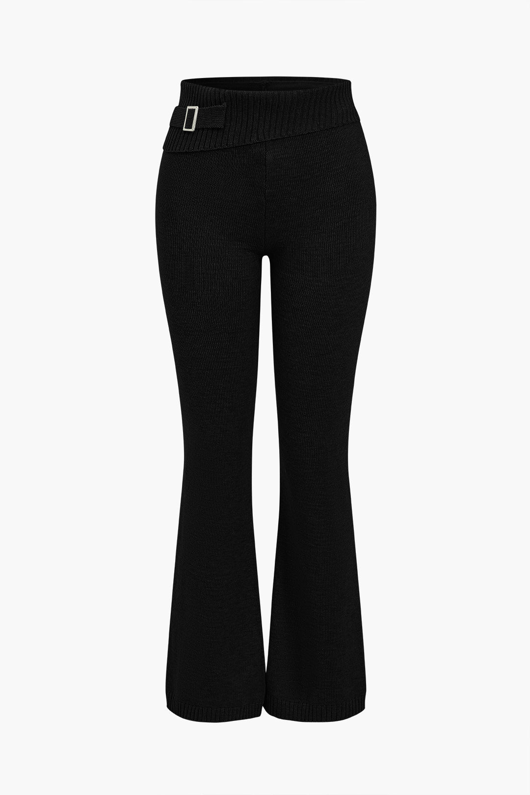 De Paris™ | Ensemble Tricot Uni : Haut à Capuche et Pantalon Asymétrique