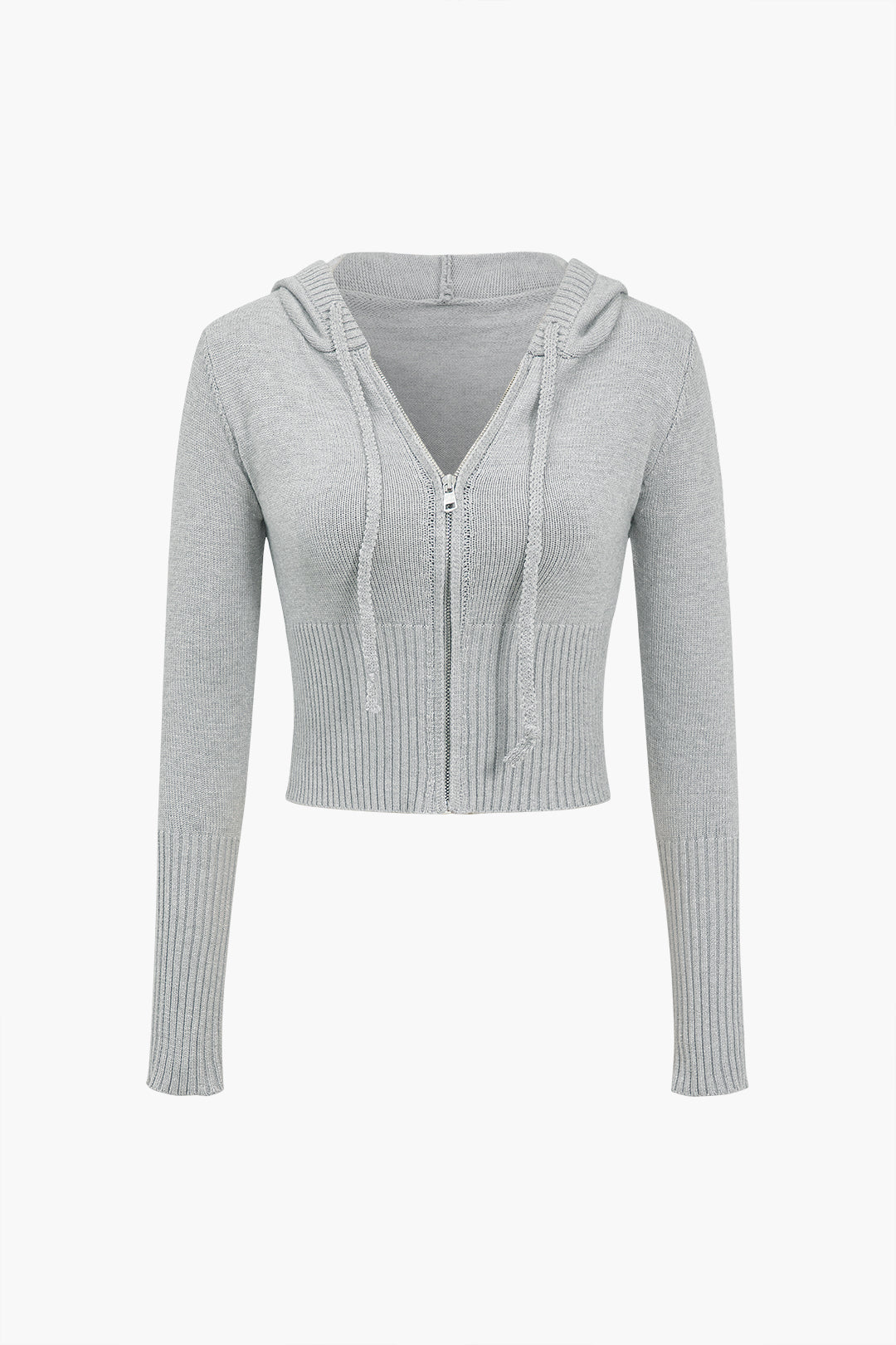 De Paris™ | Ensemble Tricot Uni : Haut à Capuche et Pantalon Asymétrique