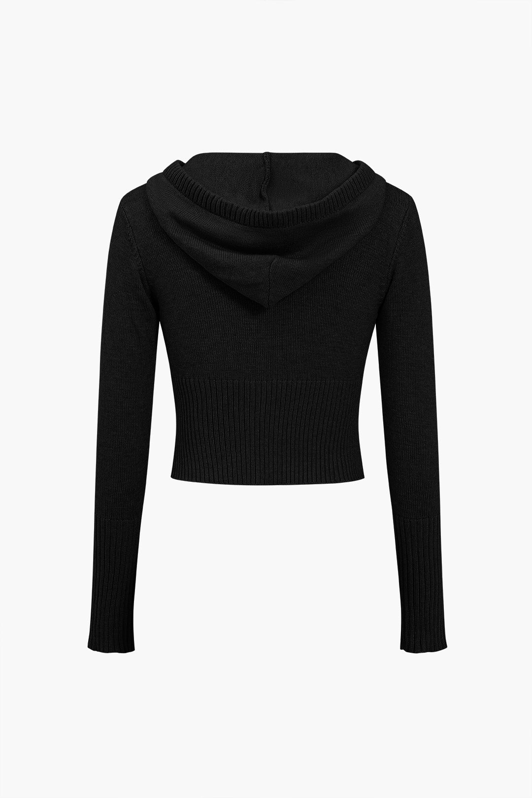 De Paris™ | Ensemble Tricot Uni : Haut à Capuche et Pantalon Asymétrique