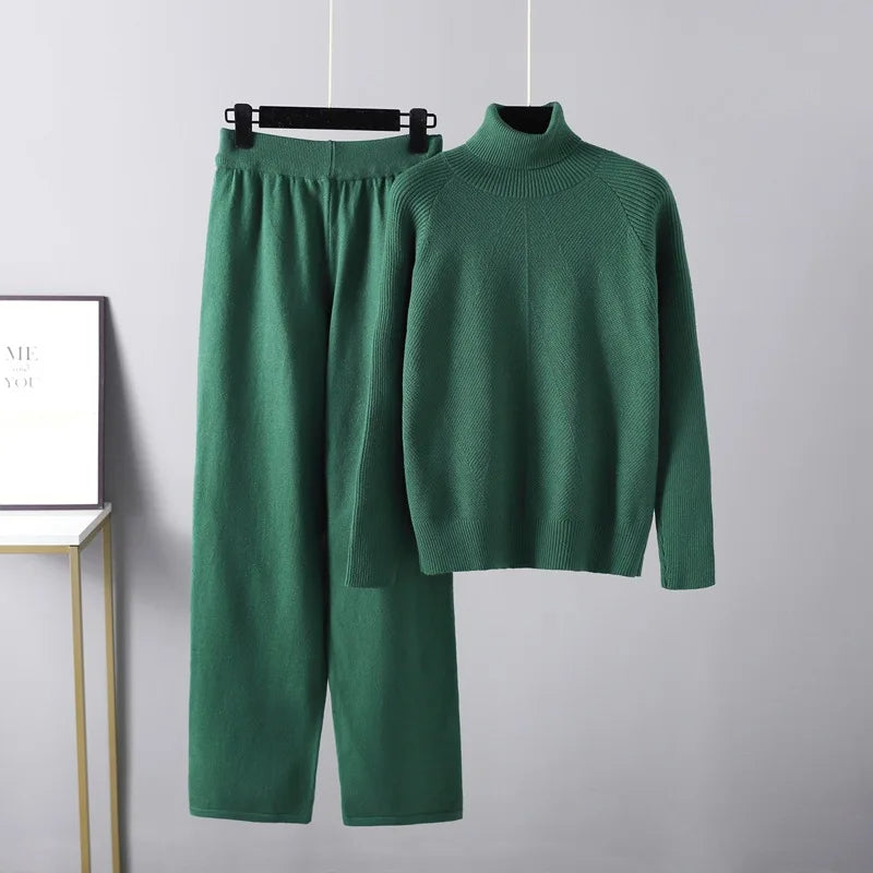 De Paris™ |Ensemble deux pièces Lounge en tricot torsadé