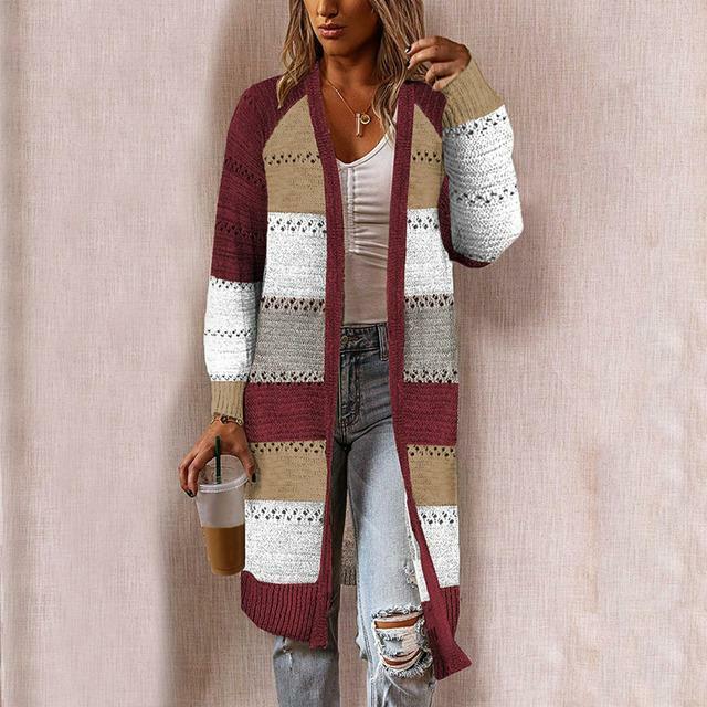 De Paris™ | Cardigan Décontracté Rayé