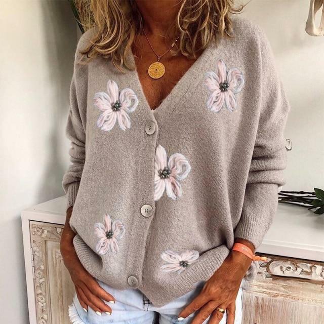 De Paris™ | Cardigan À Imprimé Marguerite