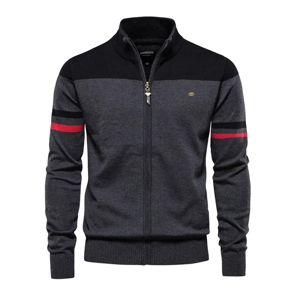 Elvy Paris™ | Gilet zippé en tricot décontracté pour hommes