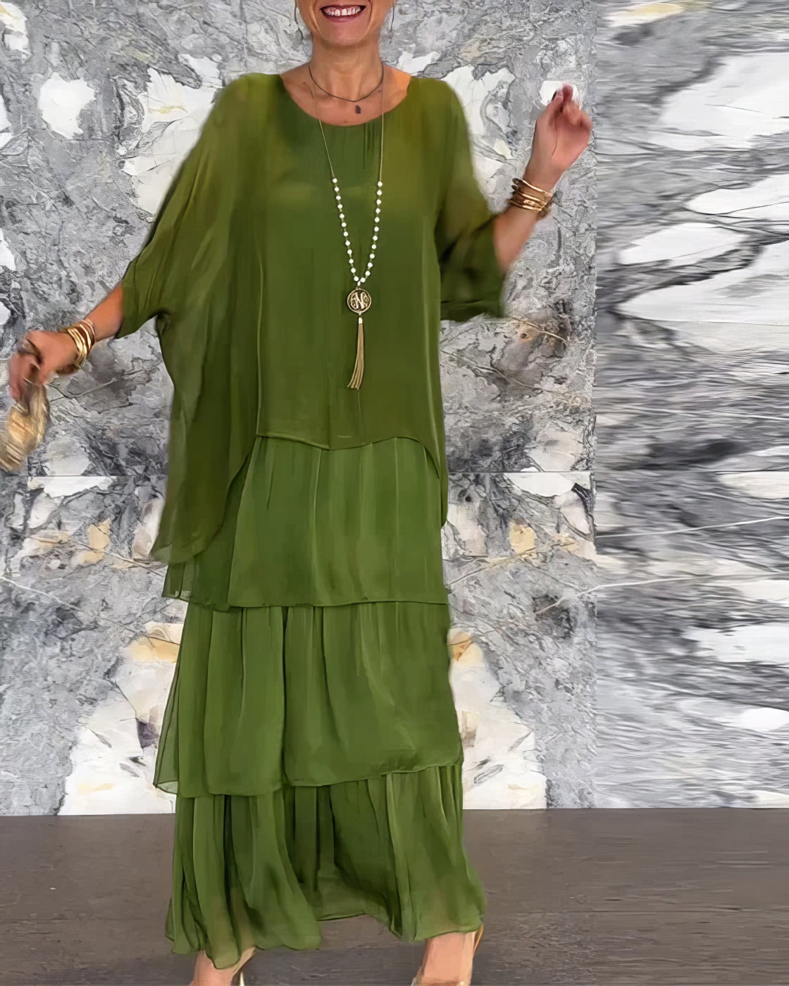 De Paris™ | Élégance Chloé – Robe artistique à coupe ample