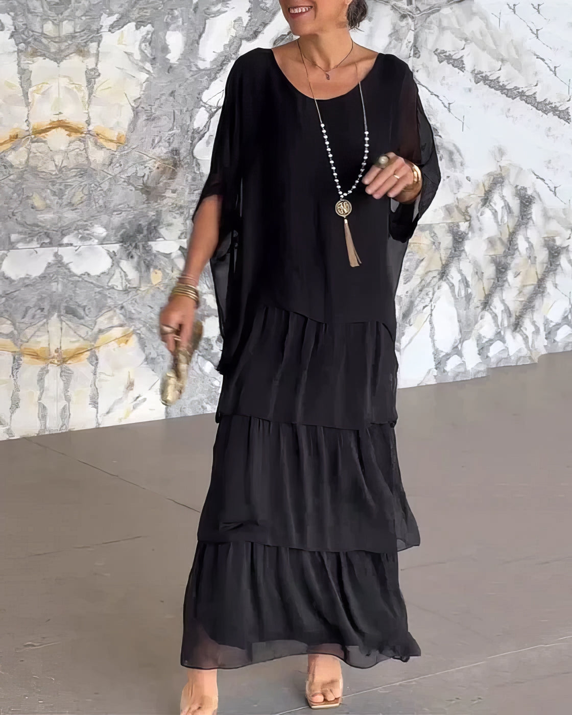 De Paris™ | Élégance Chloé – Robe artistique à coupe ample
