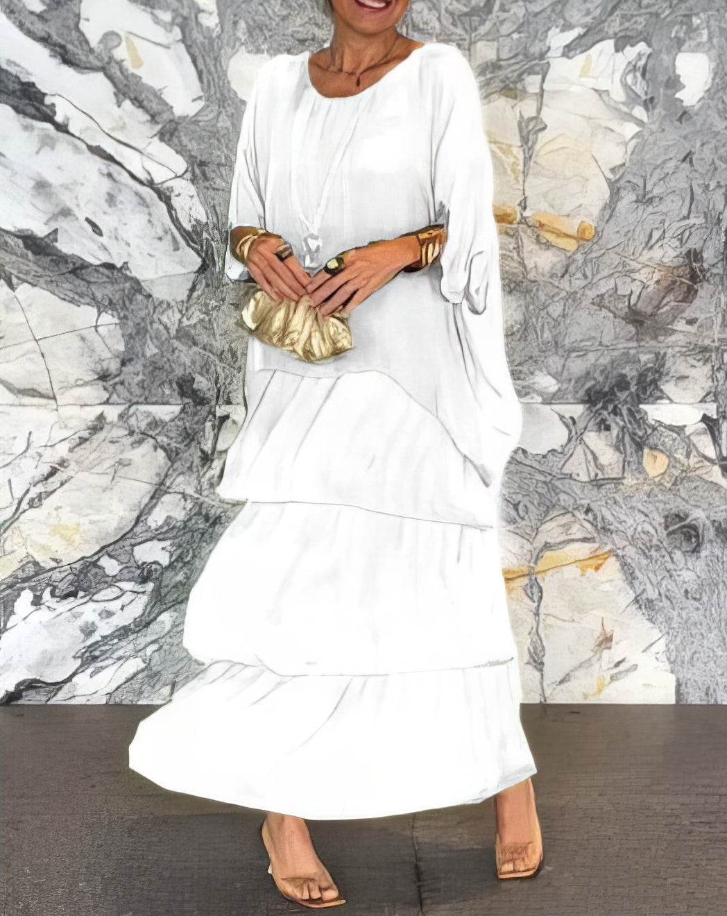 De Paris™ | Élégance Chloé – Robe artistique à coupe ample