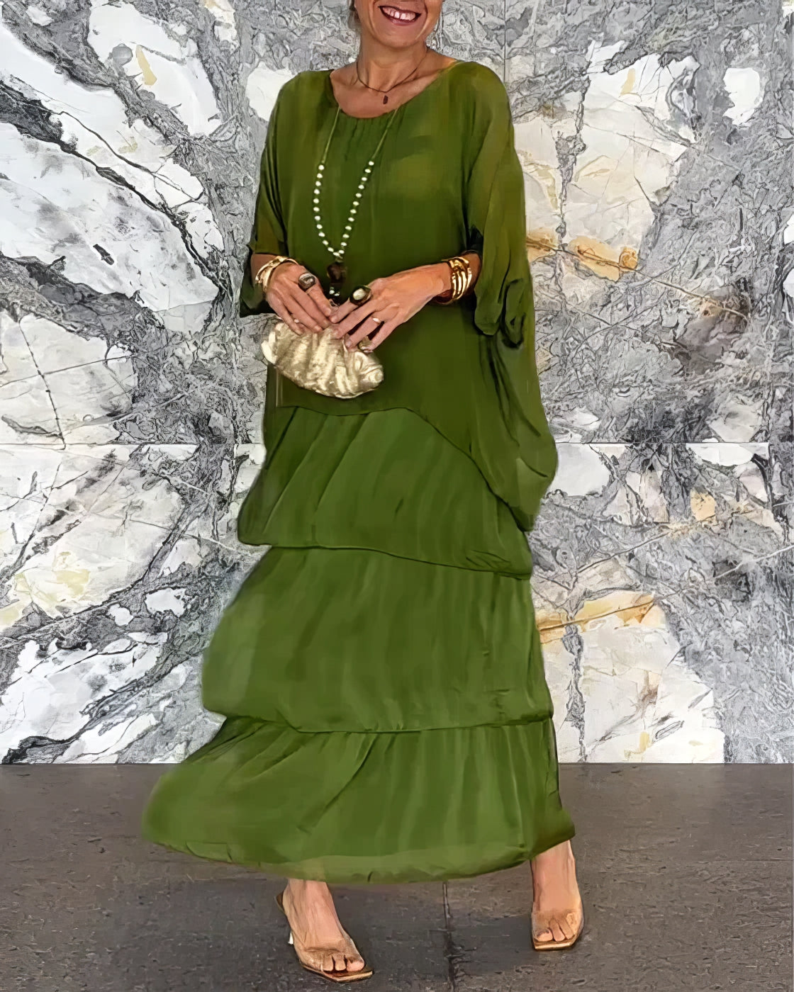 De Paris™ | Élégance Chloé – Robe artistique à coupe ample