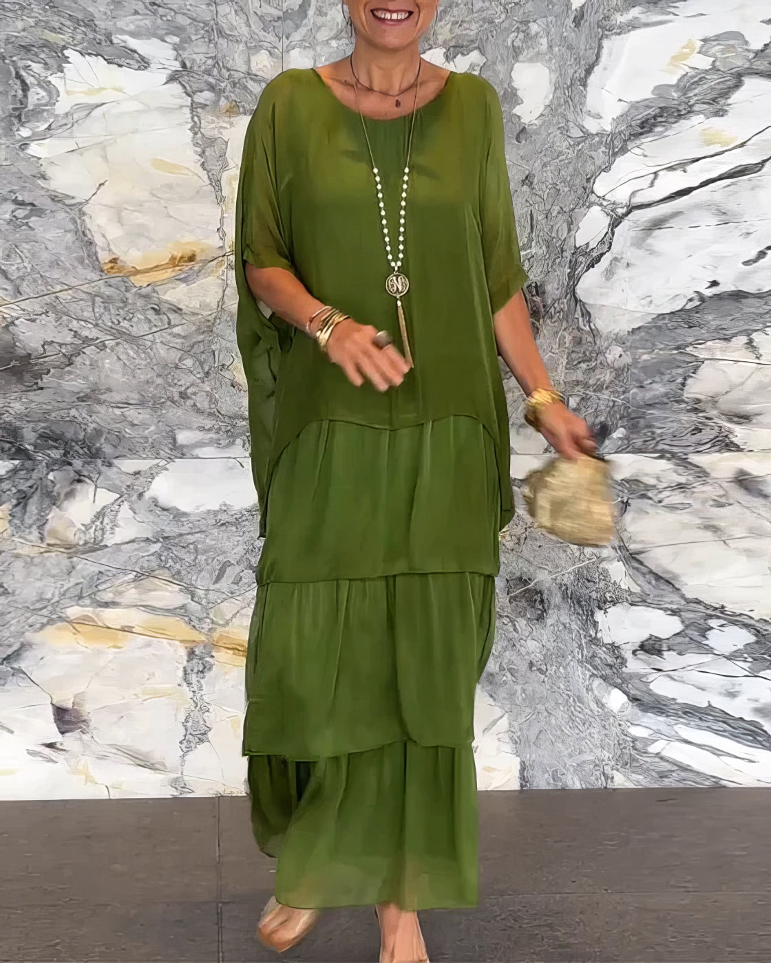 De Paris™ | Élégance Chloé – Robe artistique à coupe ample