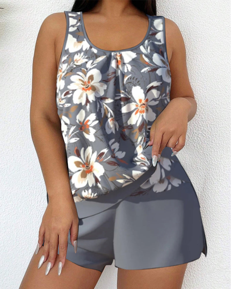 Tankini est disponible dans des styles et des imprimés décontractés