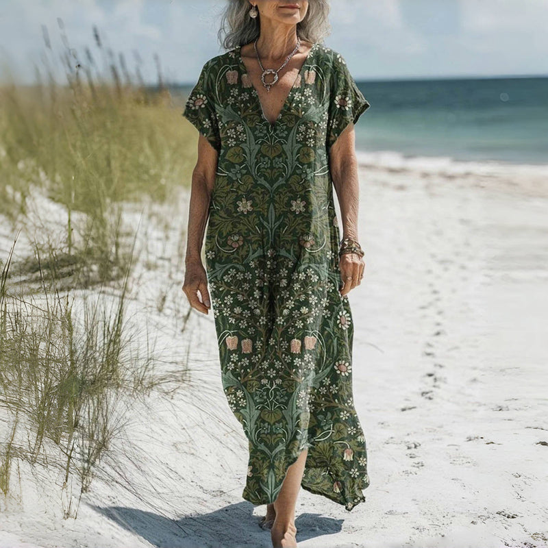 Robe Vintage À Imprimé Floral