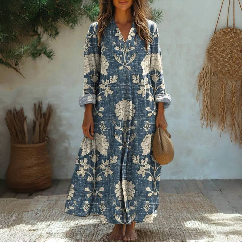 Robe Vintage À Imprimé Floral