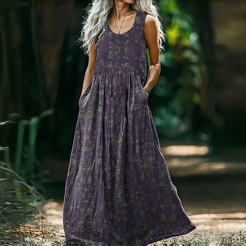 Robe Vintage À Imprimé Floral
