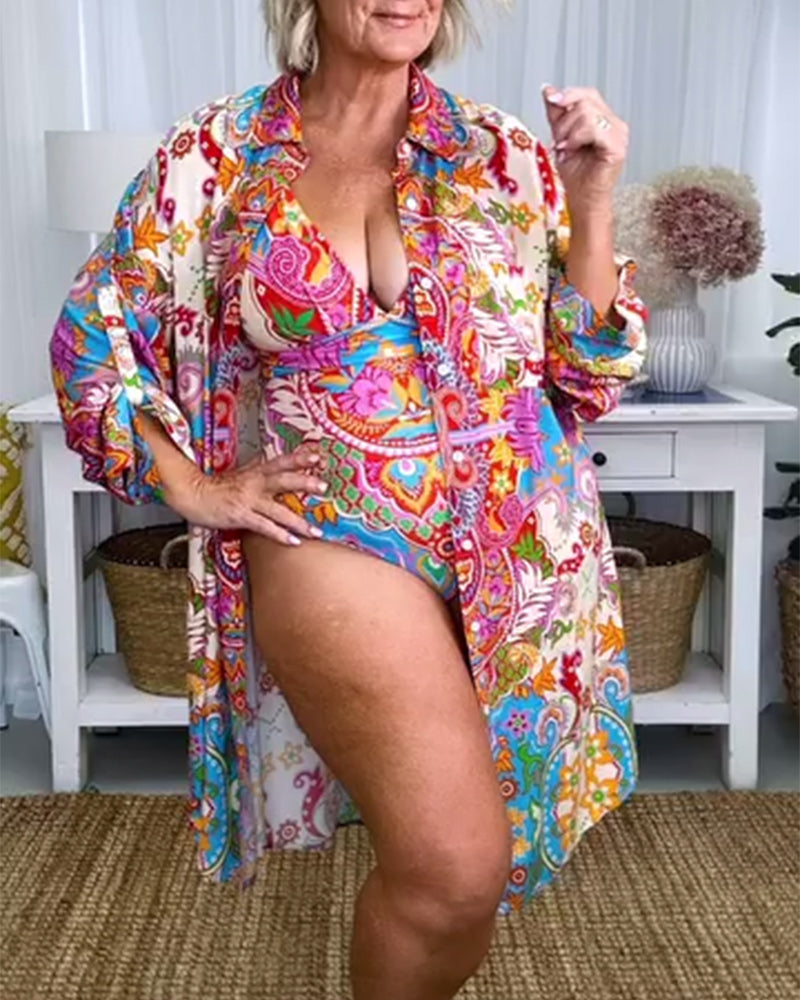 Ensemble Trois Pièces Maillot De Bain Une Pièce Sexy