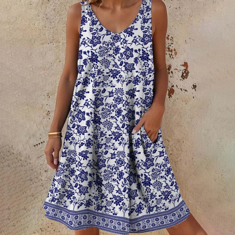 Robe Vintage À Imprimé Floral