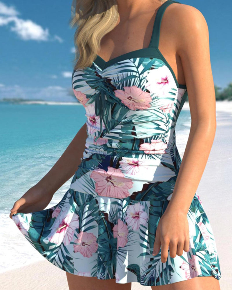 Robe de bain sexy imprimée pour femme