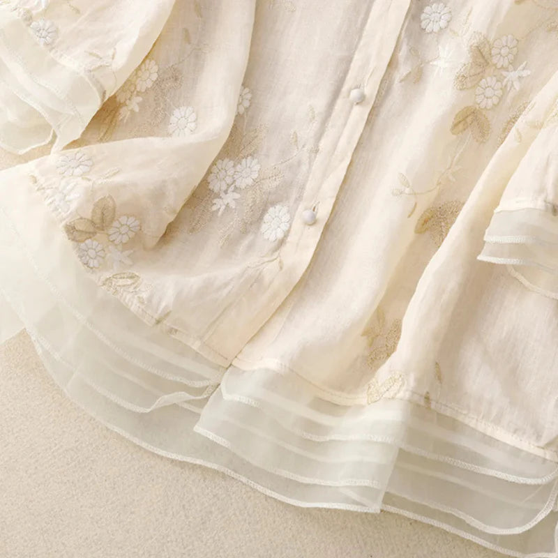 De Paris™  | Blouse brodée