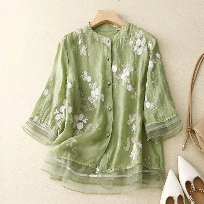 De Paris™  | Blouse brodée