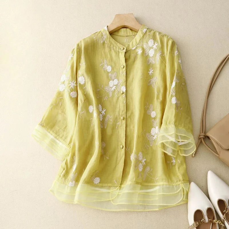 De Paris™  | Blouse brodée