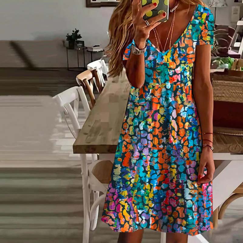 Robe Colorée Vintage