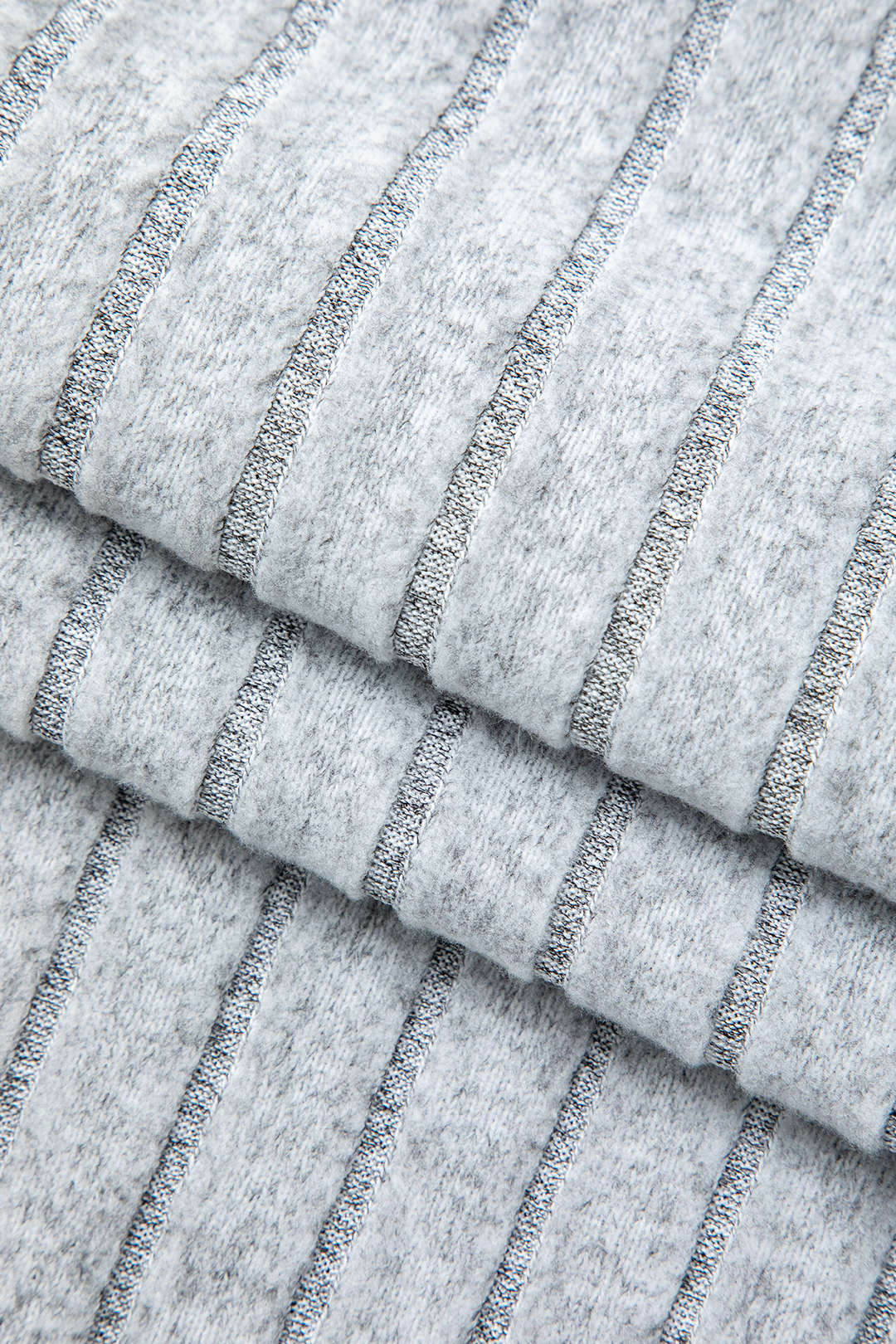 De Paris™ | Ensemble Tricot Côtelé : Haut à Manches Longues et Jupe Fendue