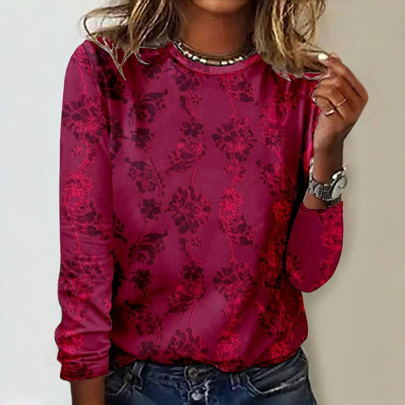 T-Shirt À Imprimé Floral Vintage