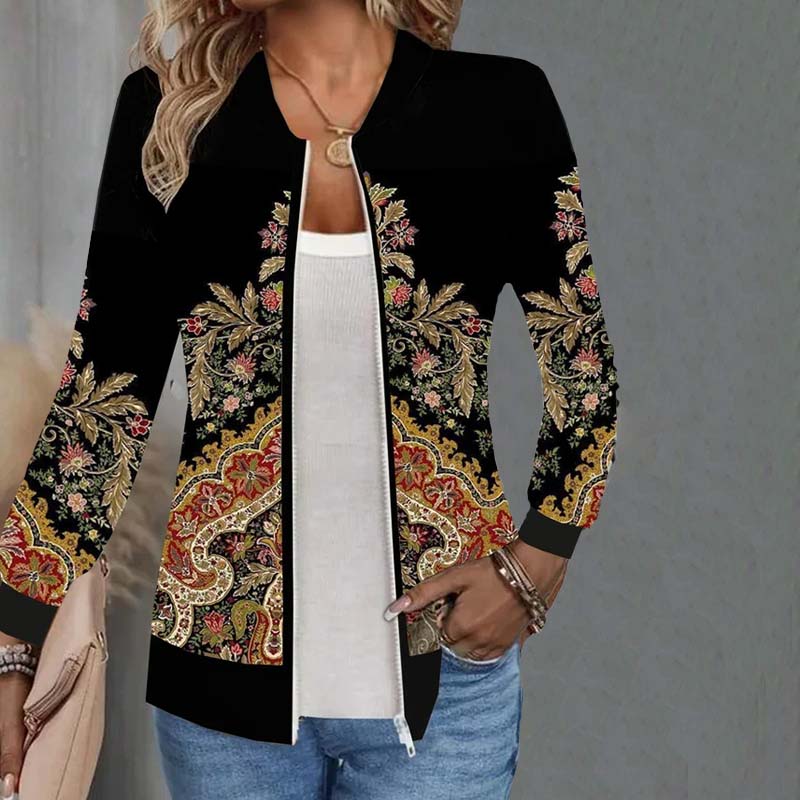 De Paris™ | Veste Vintage À Imprimé Floral