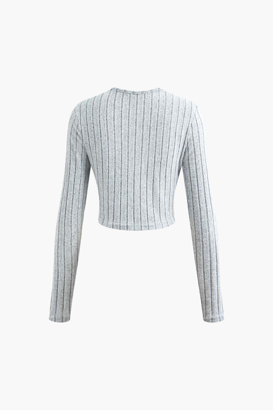 De Paris™ | Ensemble Tricot Côtelé : Haut à Manches Longues et Jupe Fendue