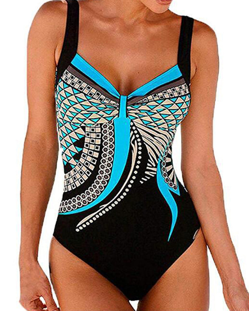 Maillot de bain une pièce à motifs