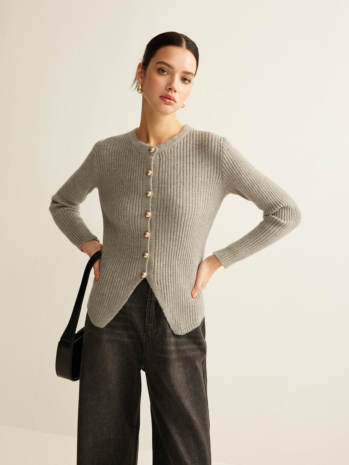 De Paris™ | Cardigan fendu à boutons