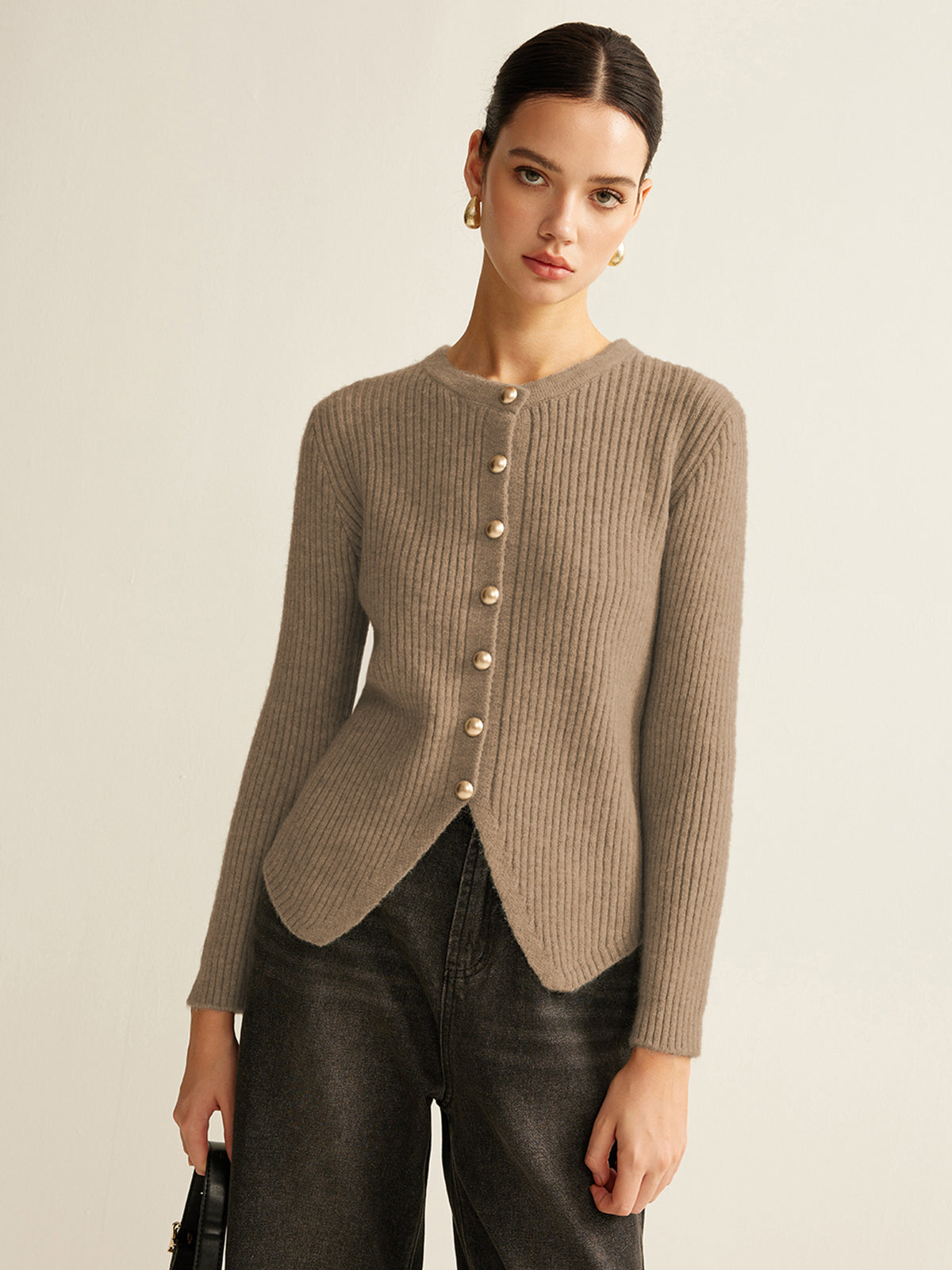 De Paris™ | Cardigan fendu à boutons