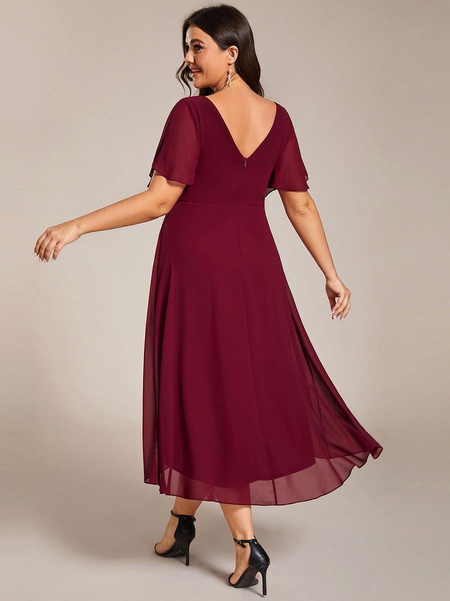 De Paris™  | Robe d'invité de mariage chic à col en V