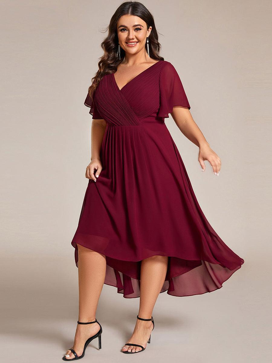 De Paris™  | Robe d'invité de mariage chic à col en V