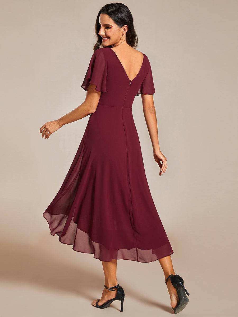 De Paris™  | Robe d'invité de mariage chic à col en V
