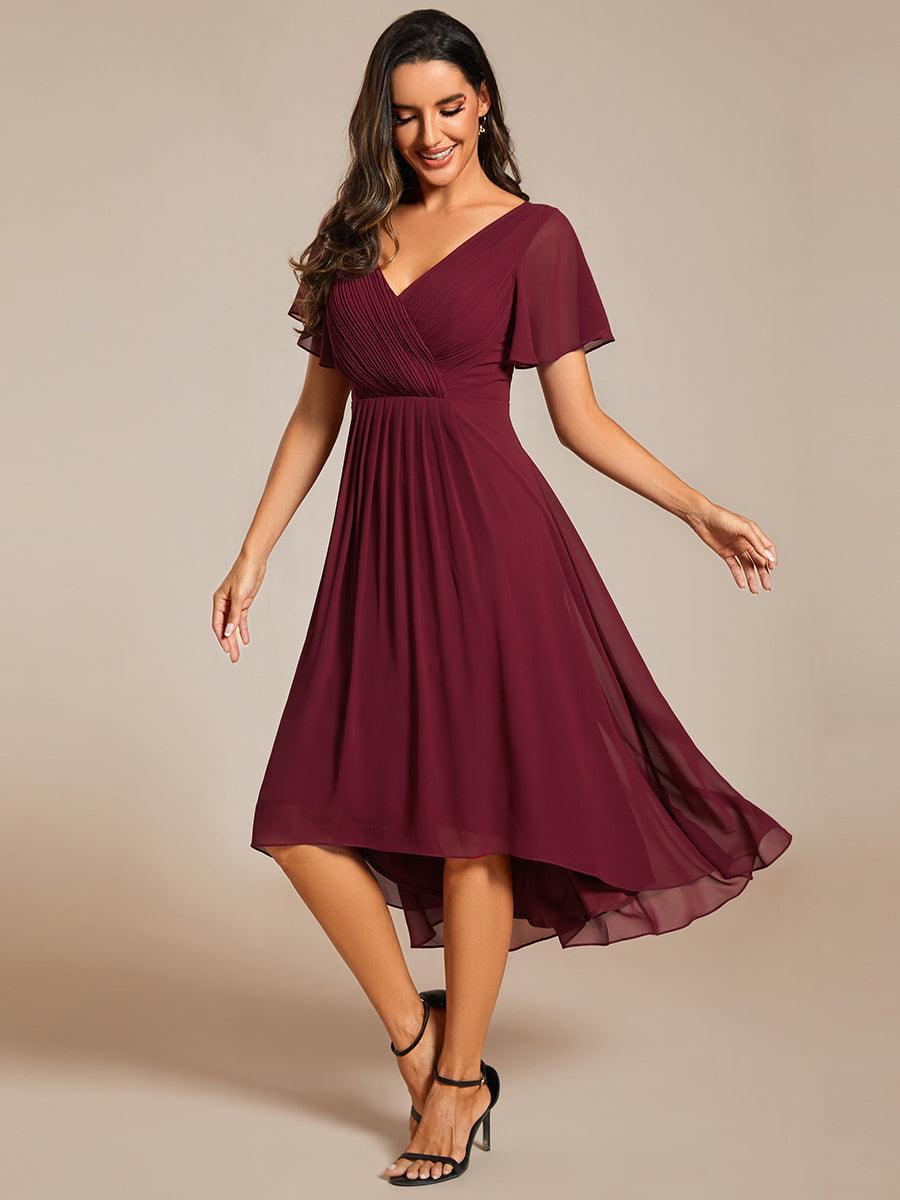 De Paris™  | Robe d'invité de mariage chic à col en V