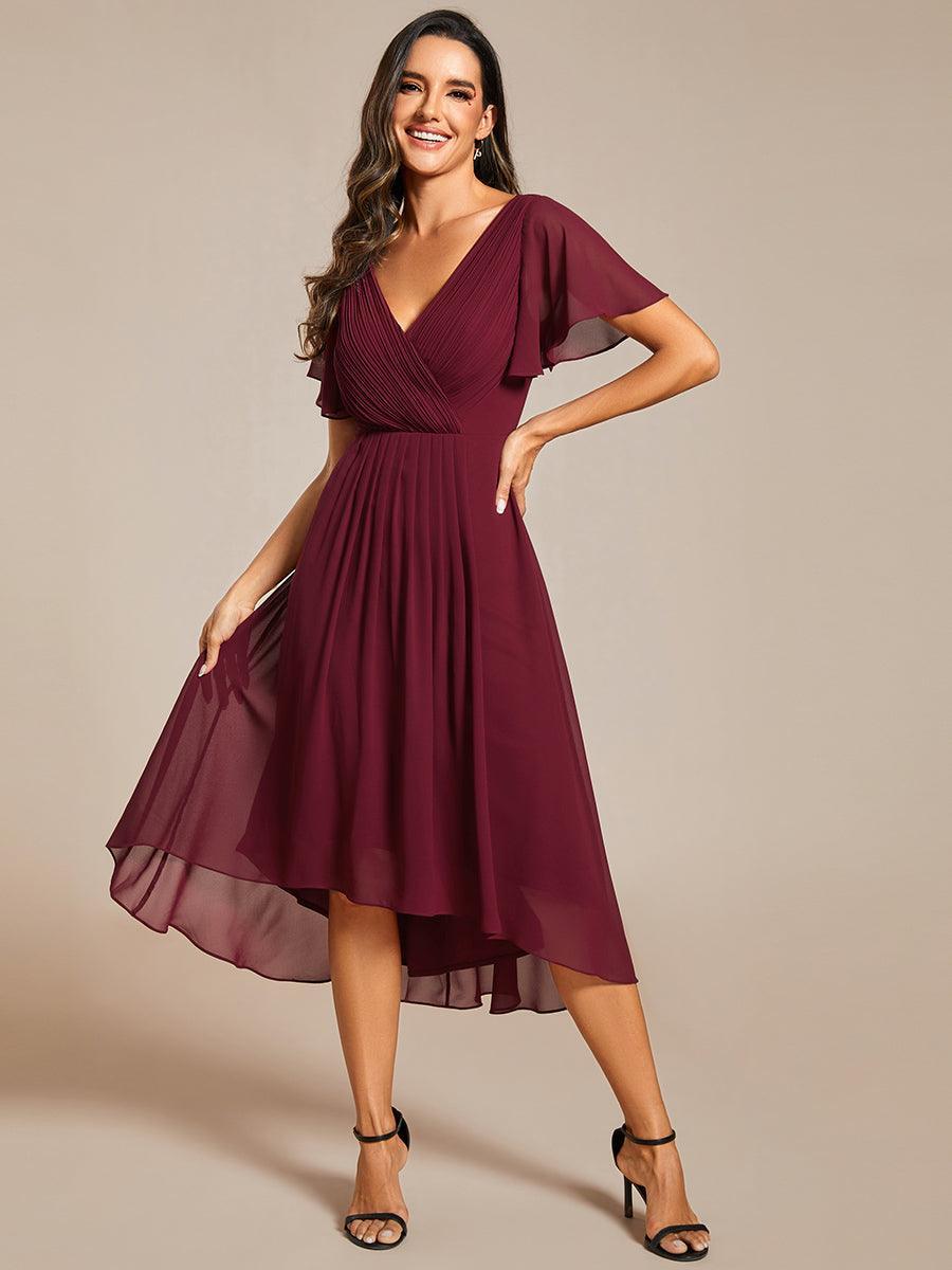 De Paris™  | Robe d'invité de mariage chic à col en V