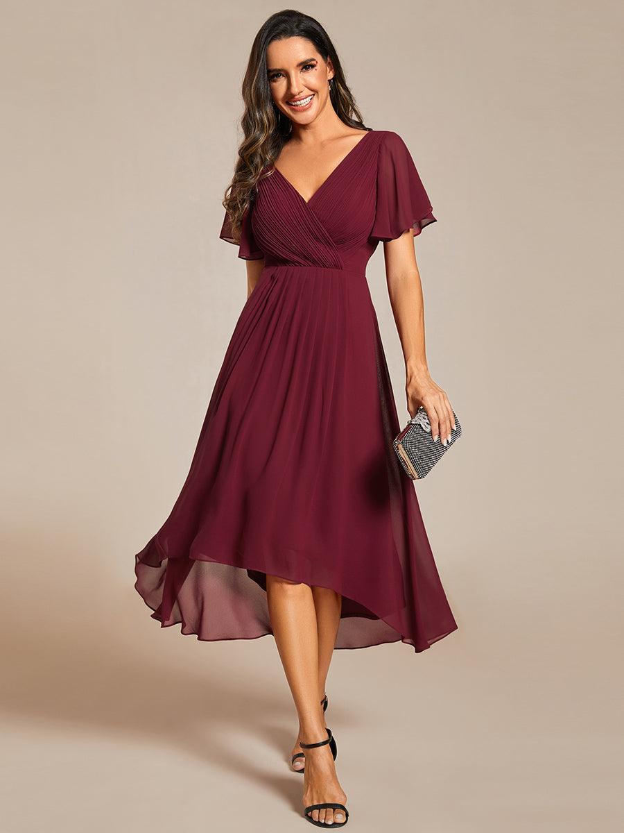 De Paris™  | Robe d'invité de mariage chic à col en V