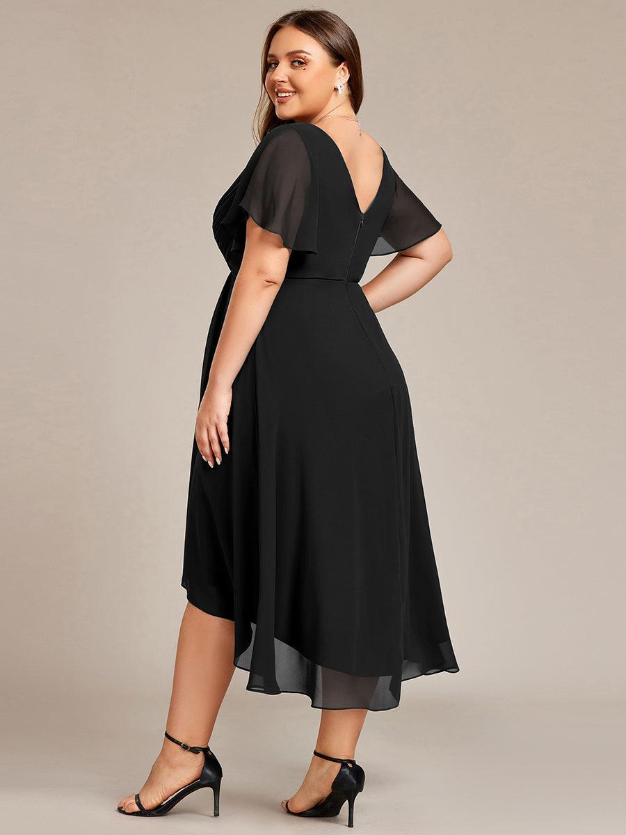 De Paris™  | Robe d'invité de mariage chic à col en V