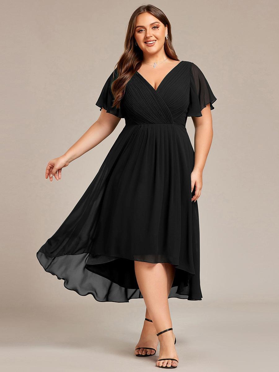 De Paris™  | Robe d'invité de mariage chic à col en V