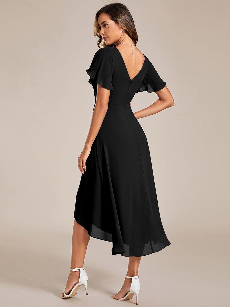 De Paris™  | Robe d'invité de mariage chic à col en V